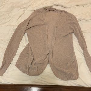 Grayish/pink cardigan from American Eagle.